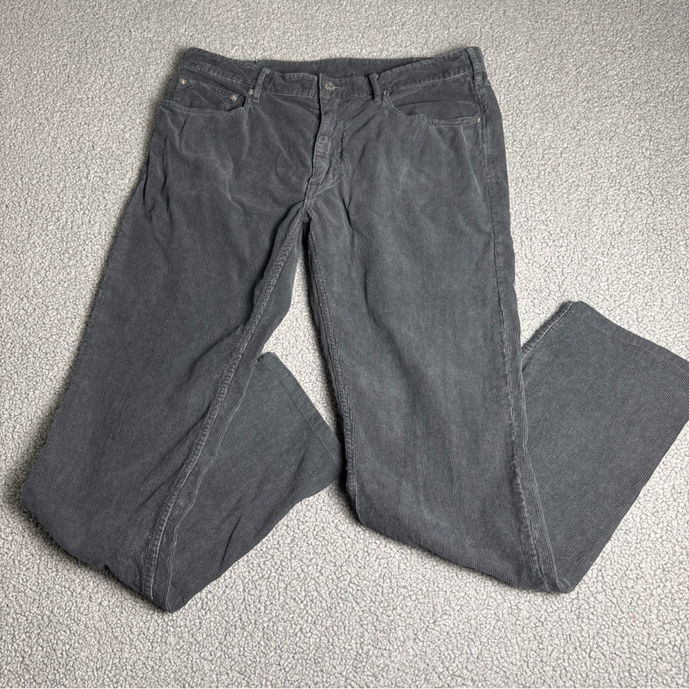 Polo Ralph Lauren The Varick Slim Straight Corduroy Pants Men's 36X34 Black.